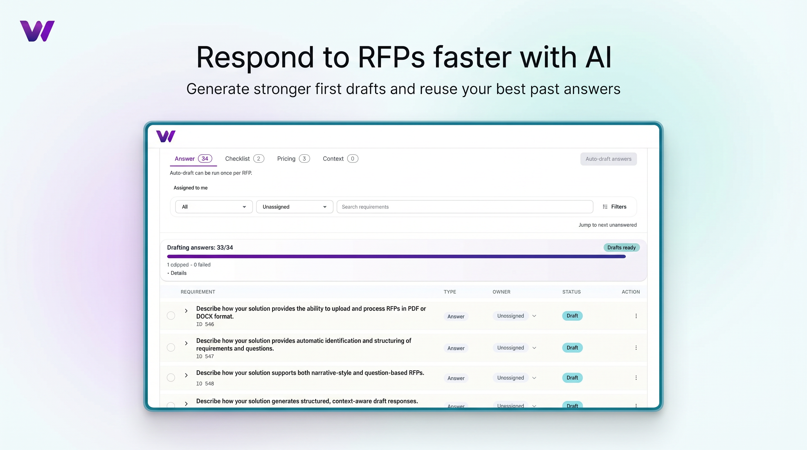 WinifyAI — AI RFP Response Software gallery image