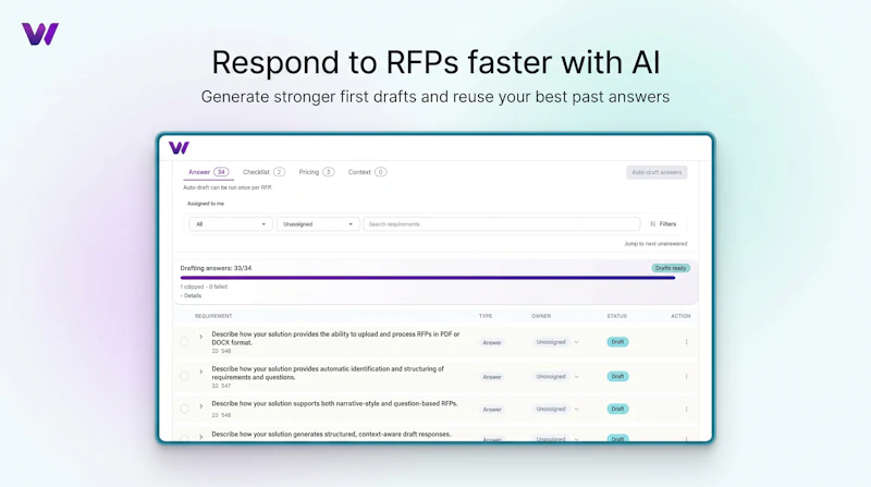 WinifyAI — AI RFP Response Software screenshot 3