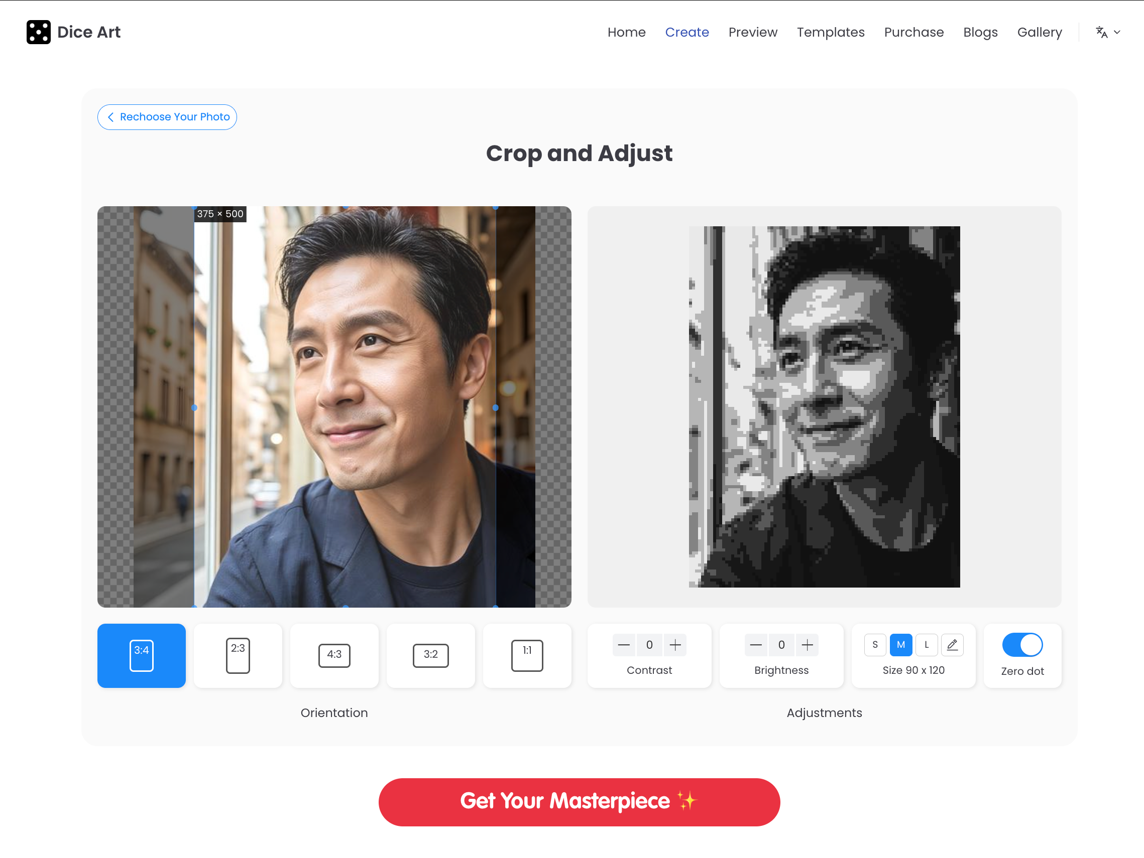Free Dice Mosaic Generator gallery image