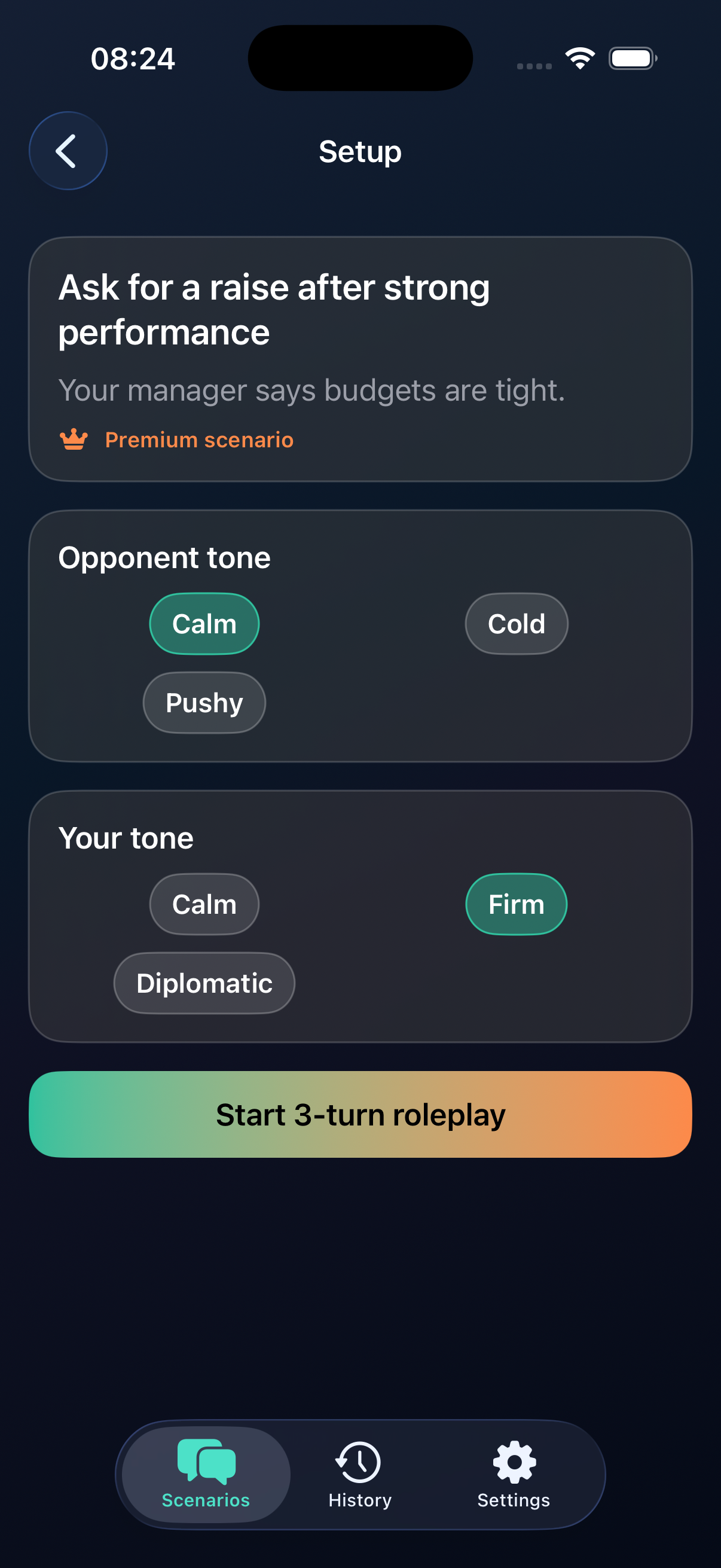 Hard Talk: Salary Negotiation - Screenshot 5 showing product features and functionality