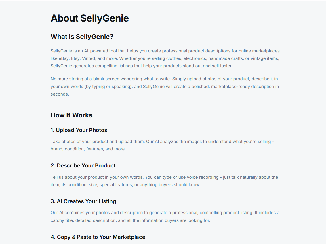 SellyGenie gallery image