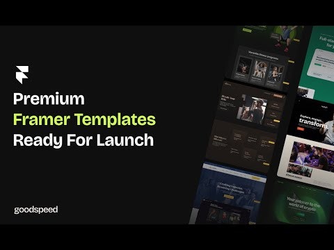Premium Framer Templates | Goodspeed gallery image
