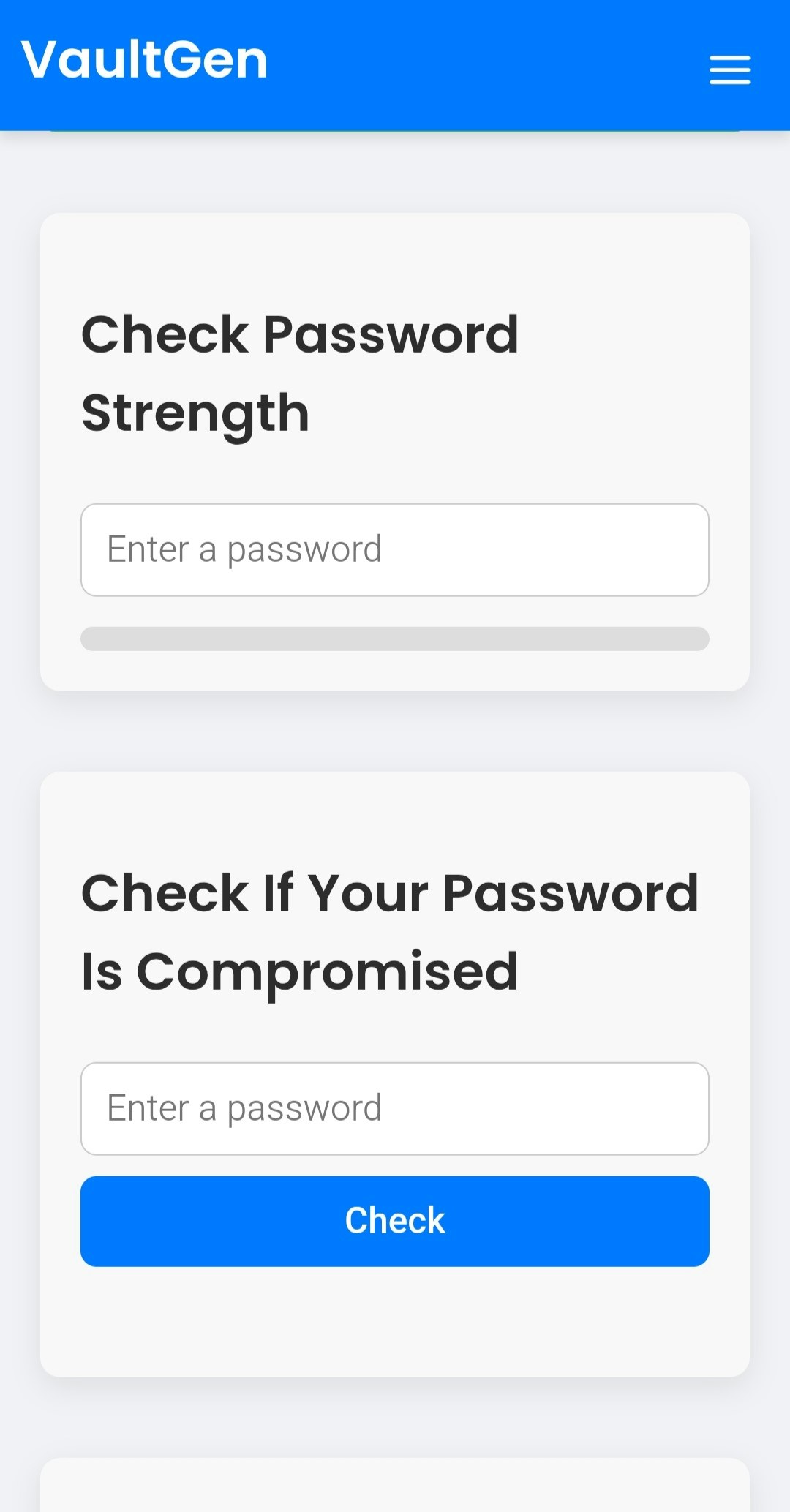 Vaultgen - Generatore di password sicuri gratuiti e controllo della violazione media 1