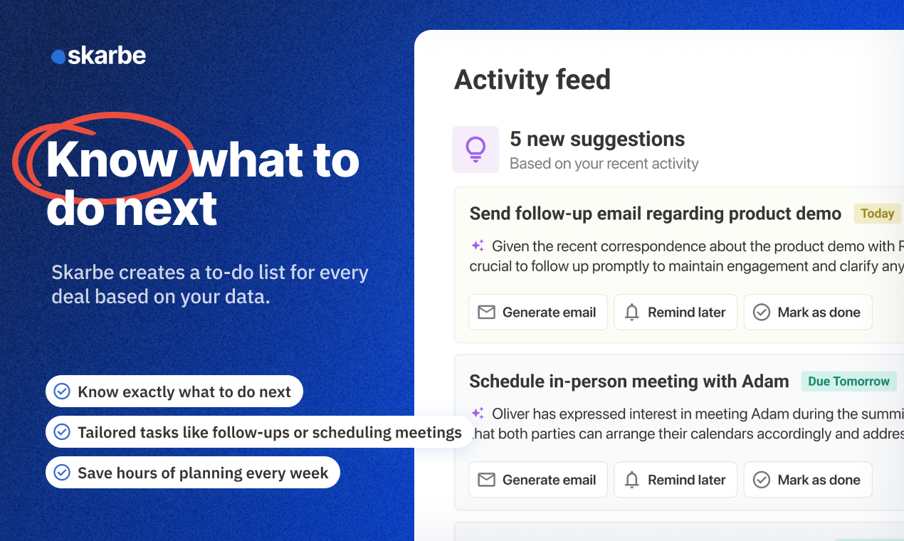 Skarbe - The pro-active sales engine that is CRM-free media 5