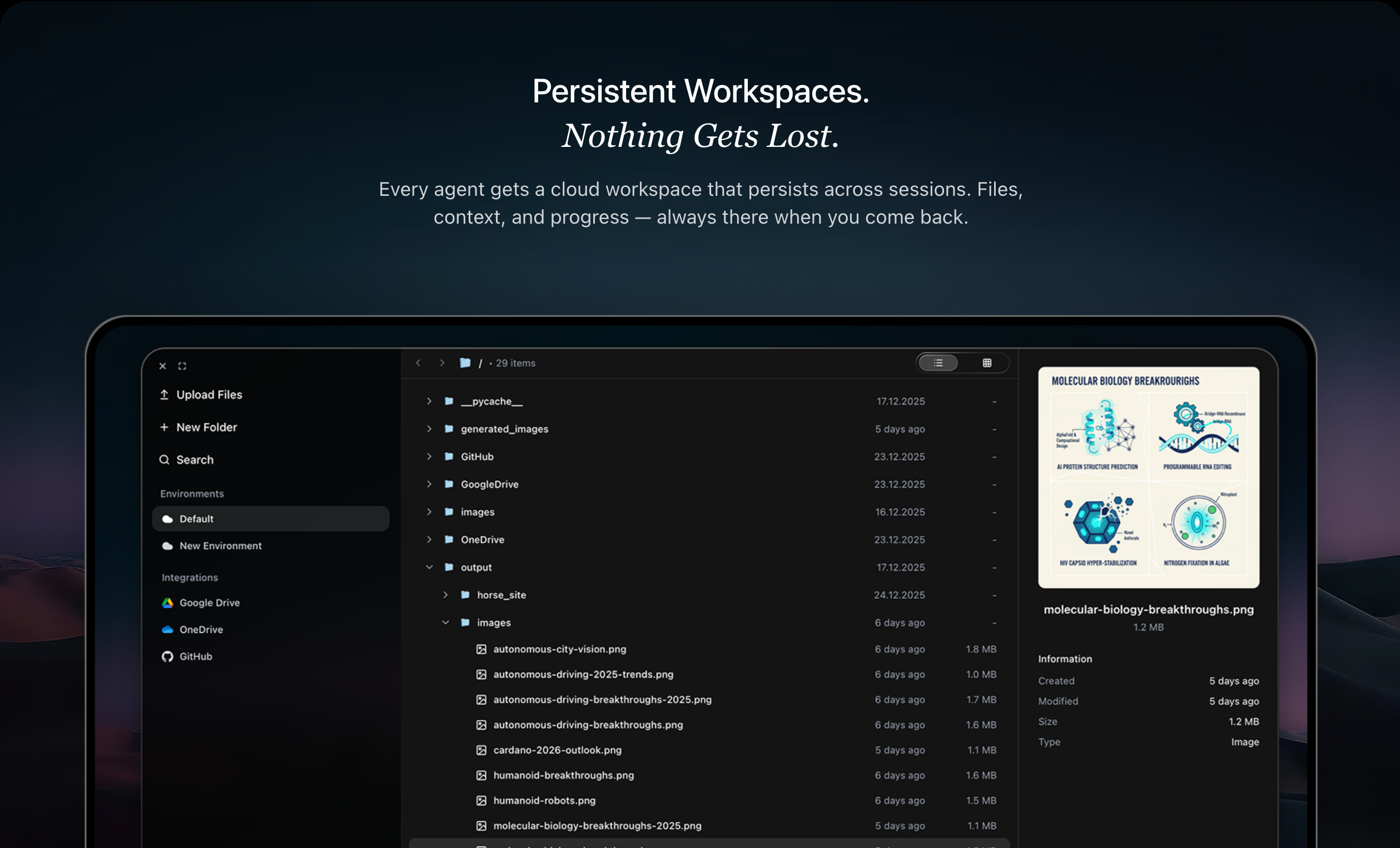 computer agents - Screenshot 2 showing product features and functionality