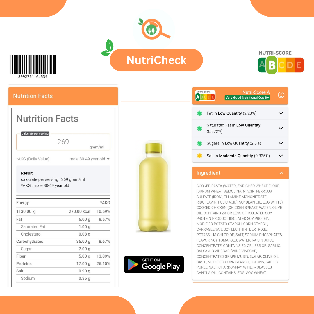 Nutricheck screenshot 1