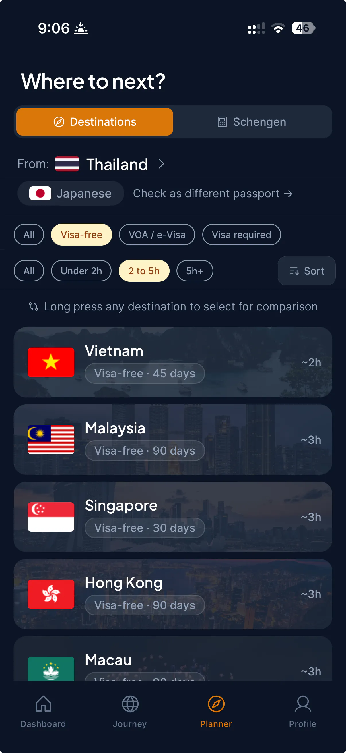 Visa Run: Nomad Travel Tracker gallery image
