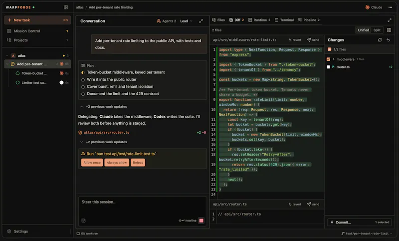 Warpforge screenshot 1