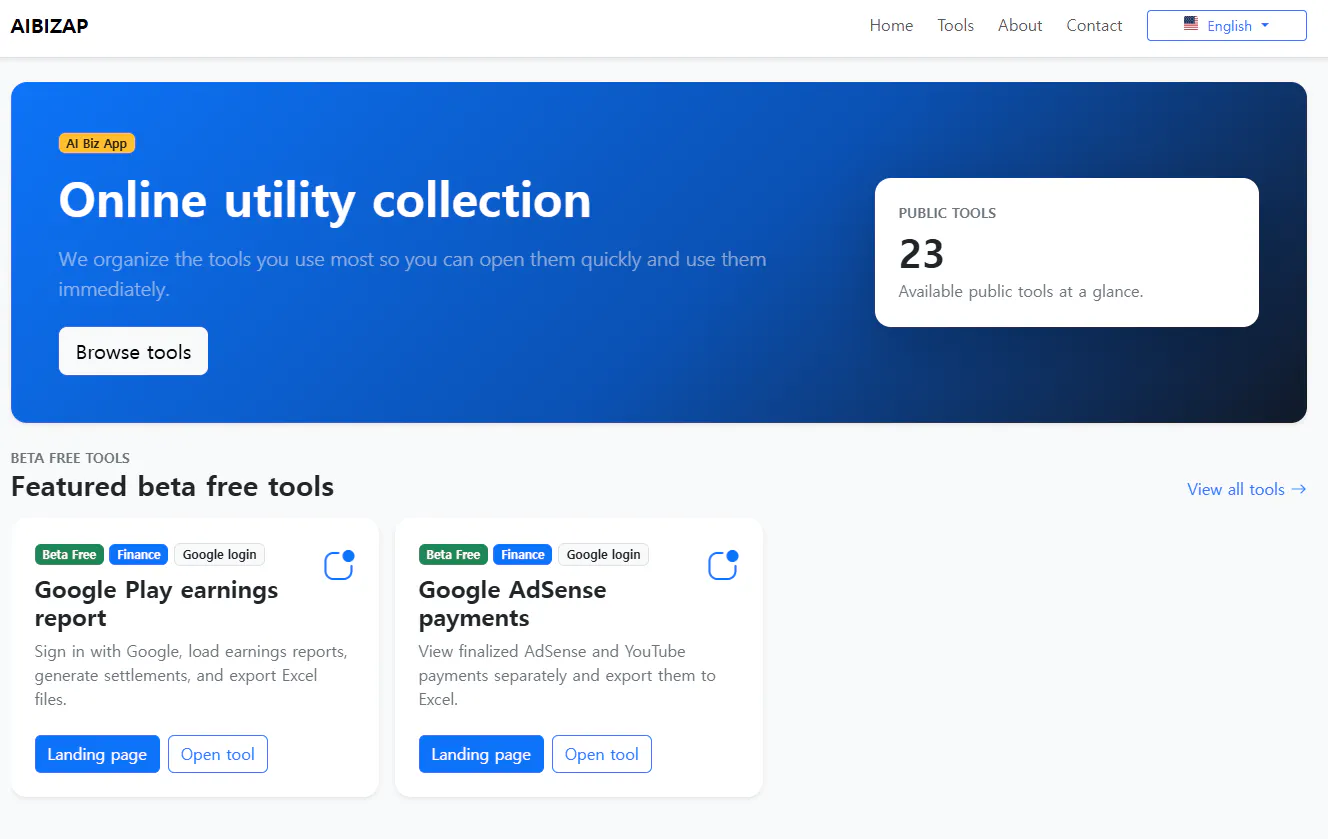 Online utility collection 截图