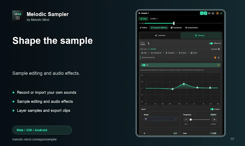 Melodic Sampler screenshot 2