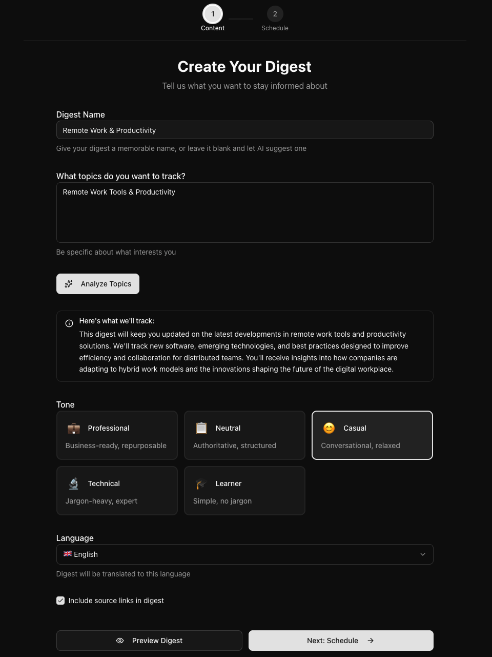 summry - Screenshot 2 showing product features and functionality