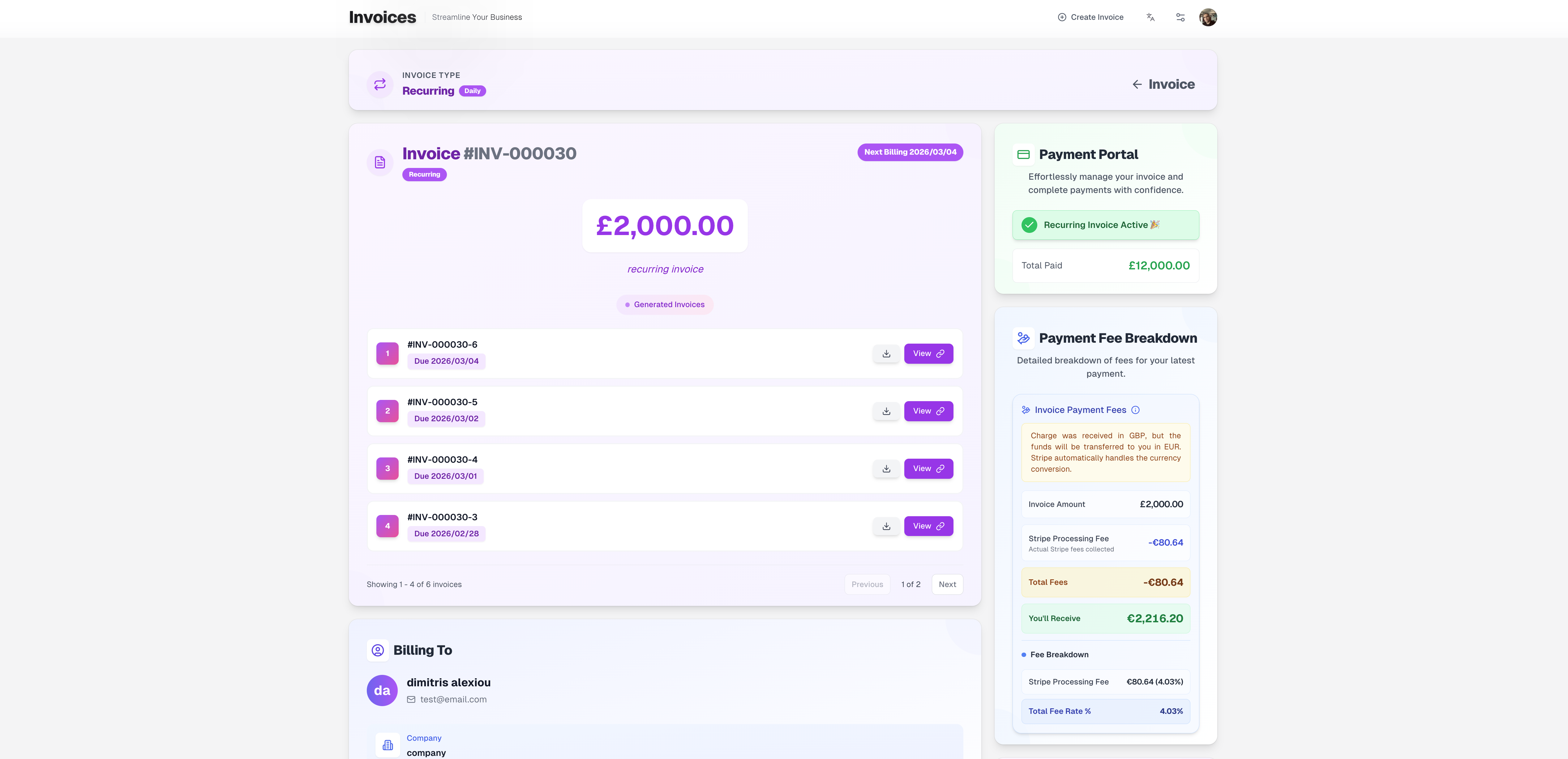 Create & manage professional invoices gallery image
