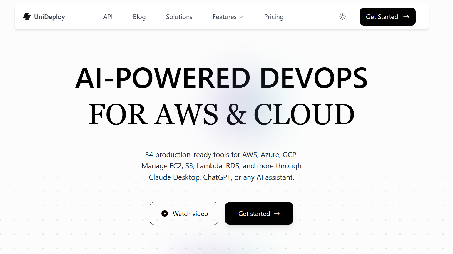 UniDeploy - Main product screenshot demonstrating key features and user interface