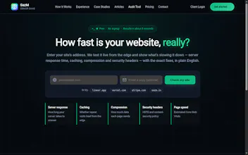 SazM Website Speed Audit gallery image