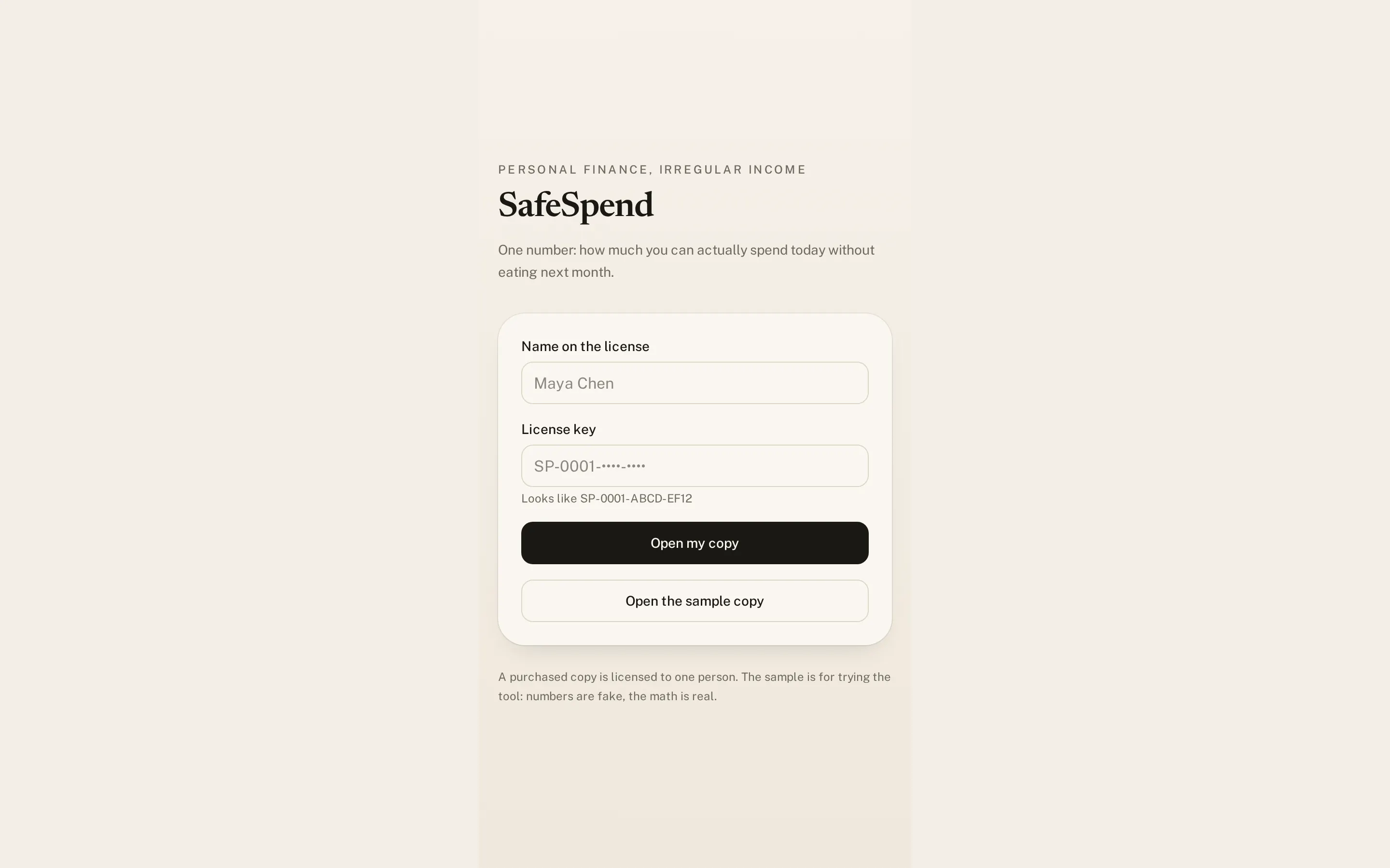 SafeSpend gallery image