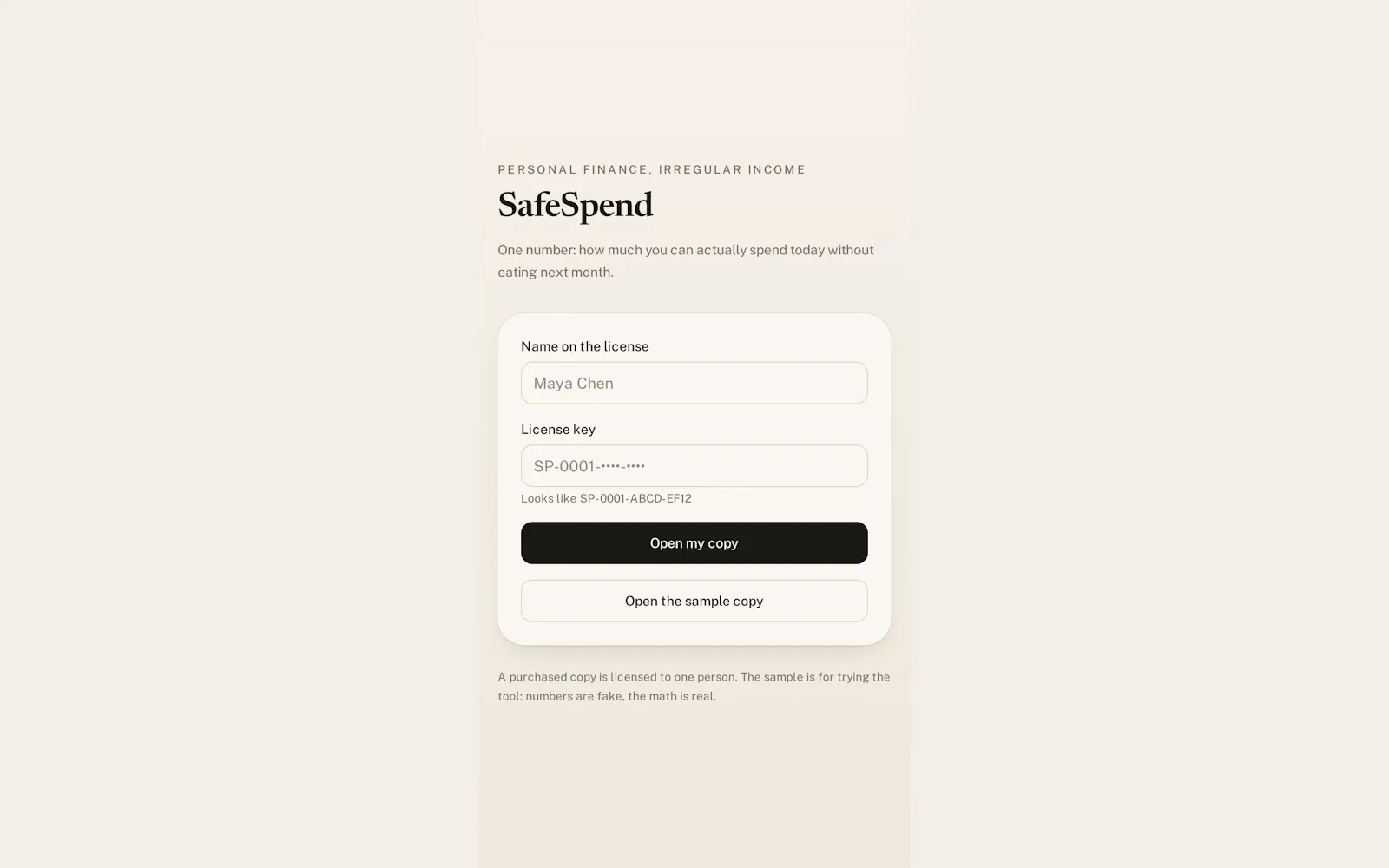 SafeSpend screenshot 3