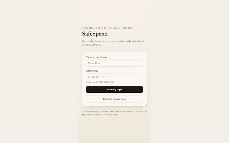 SafeSpend screenshot 3