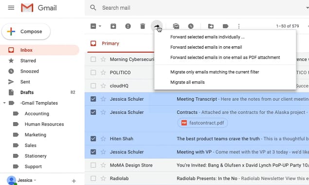 Multi Email Forward by cloudHQ 2.0 media 3