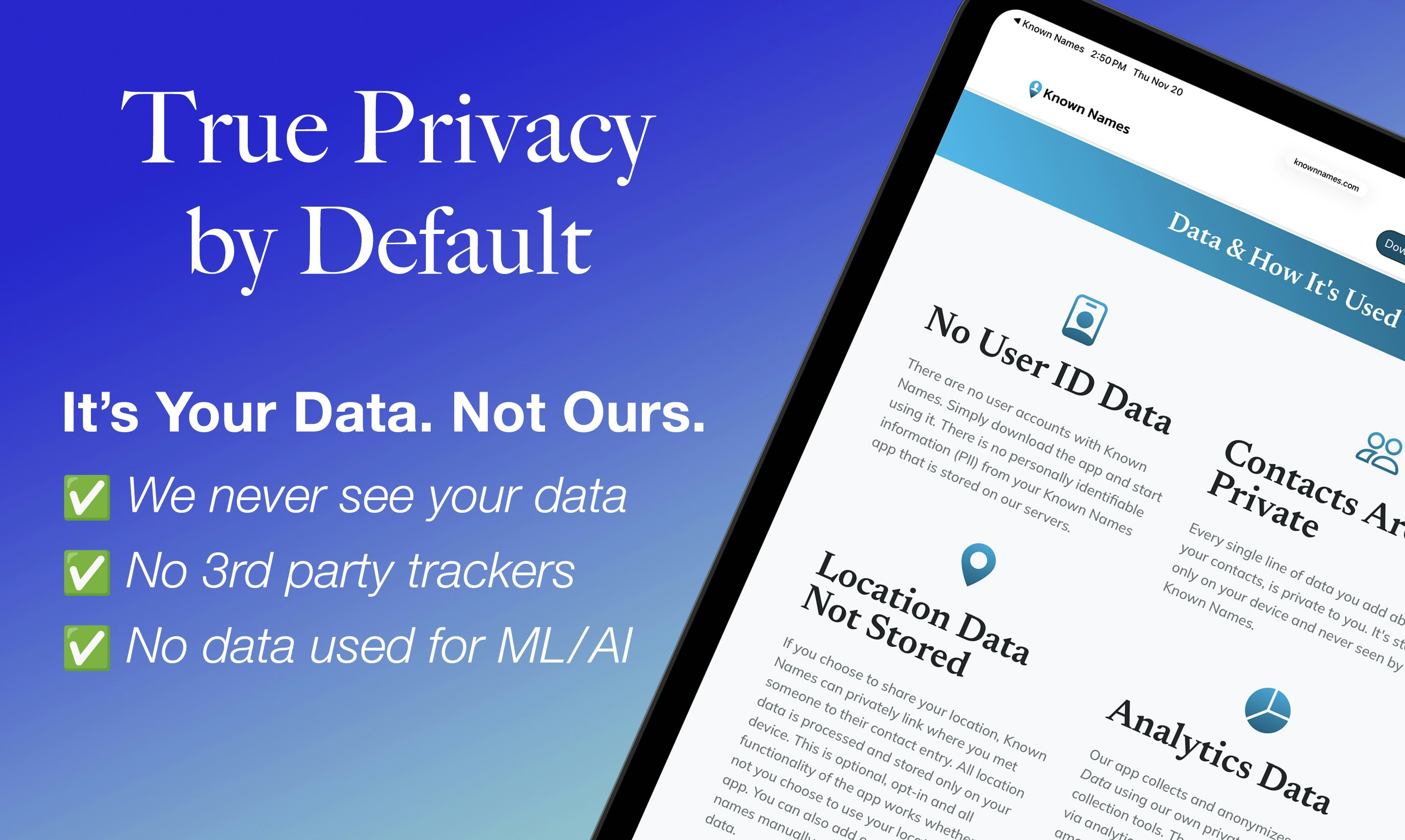 Known Names - Screenshot 5 showing product features and functionality