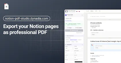 Notion PDF Studio gallery image