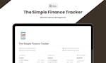 The Simple Finance Tracker image