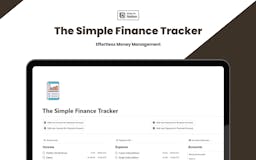 The Simple Finance Tracker media 1