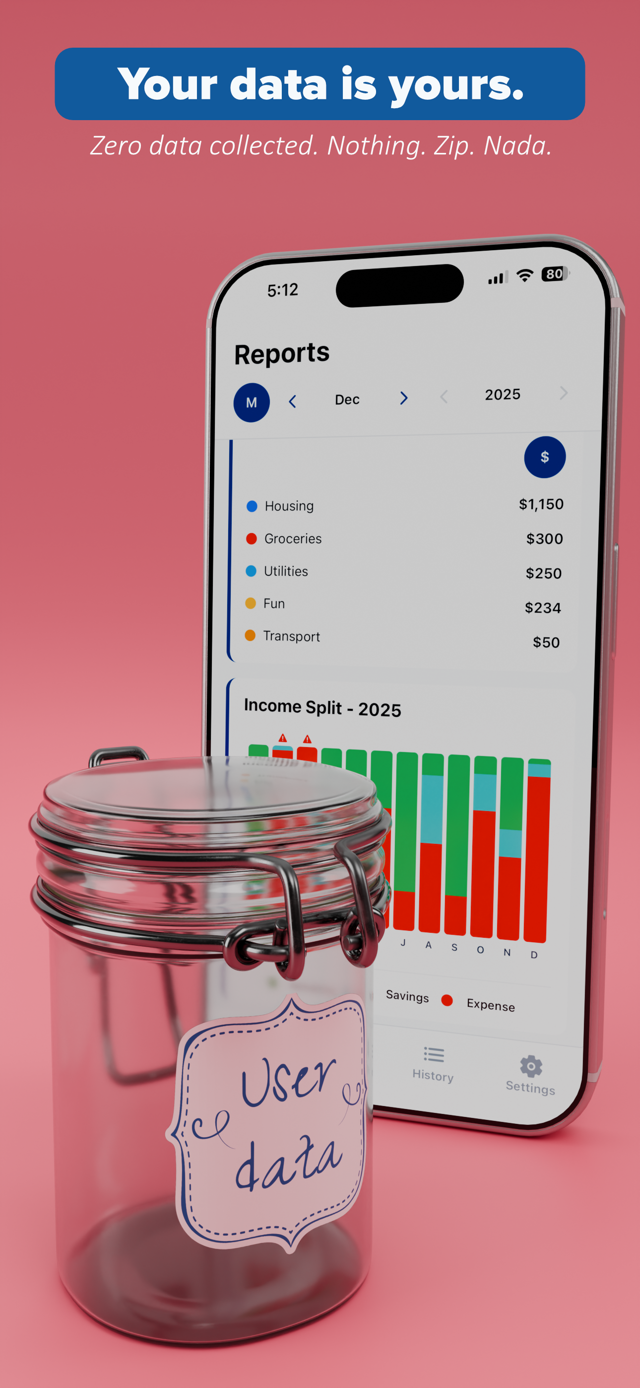 LoboTracker - Expense tracking app - Screenshot 5 showing product features and functionality