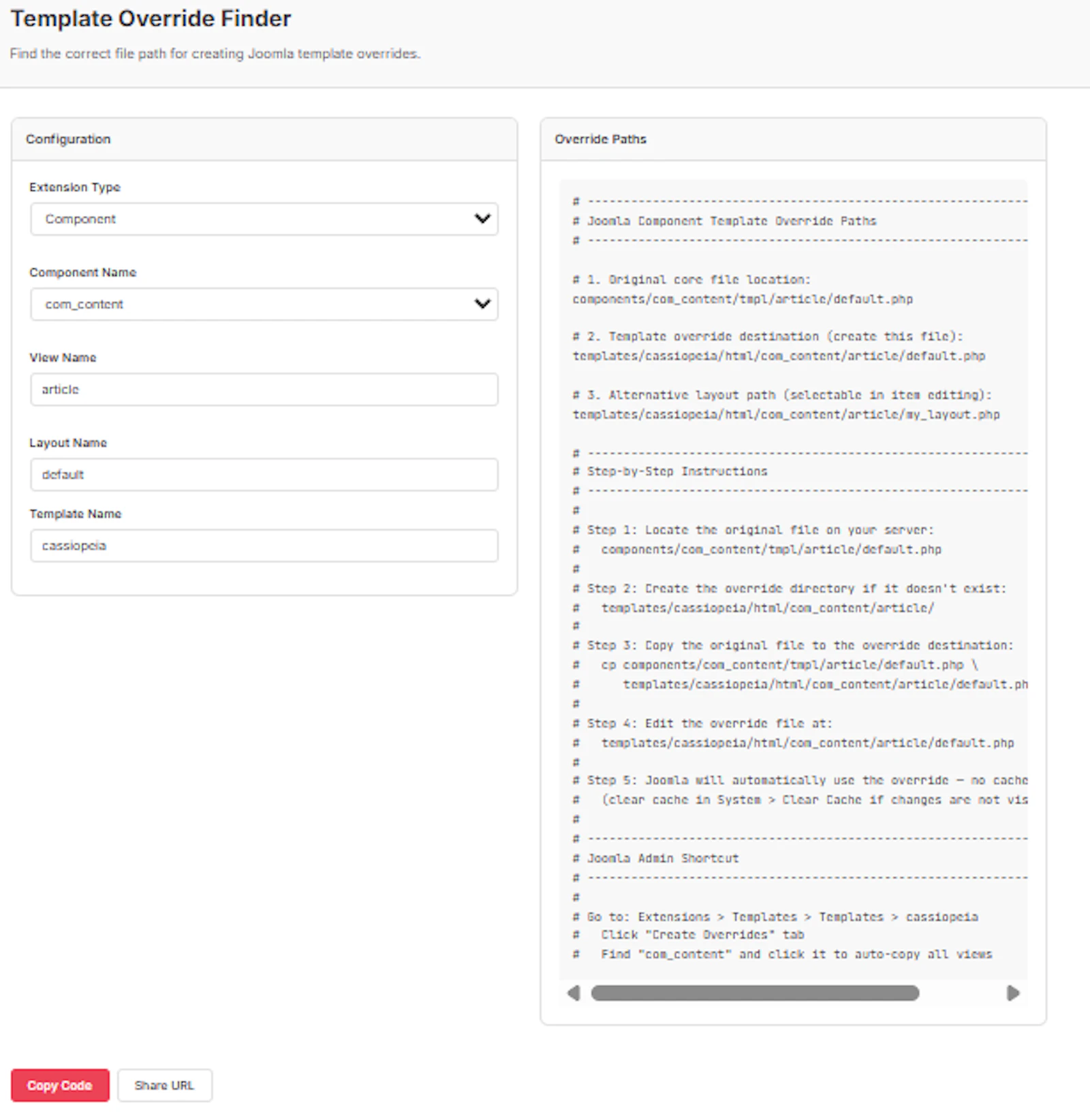 DevCodex for Joomla screenshot 2