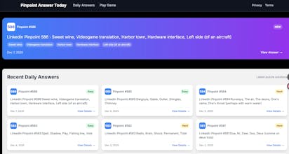 LinkedIn Pinpoint Daily Answers gallery image