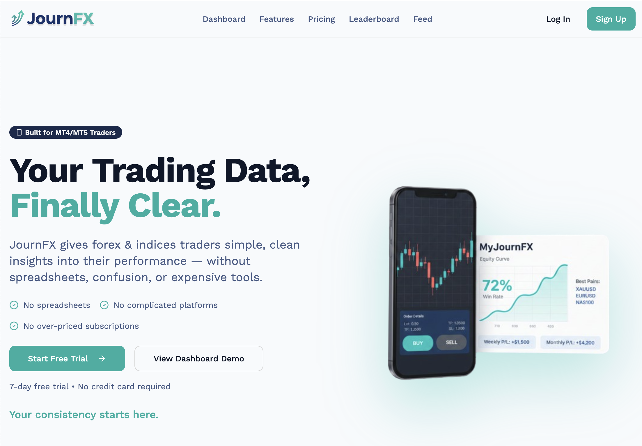 JournFX - Main product screenshot demonstrating key features and user interface