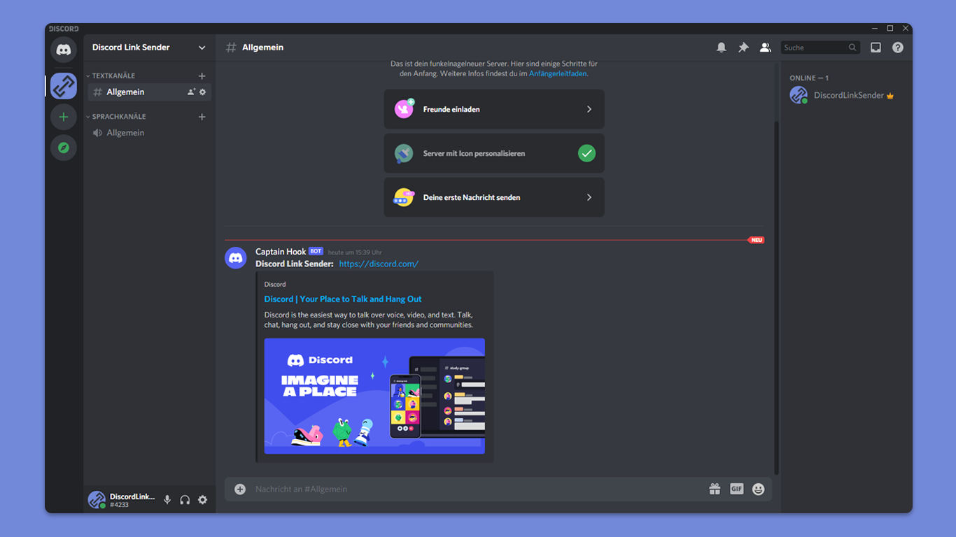 Discord Link Sender gallery image