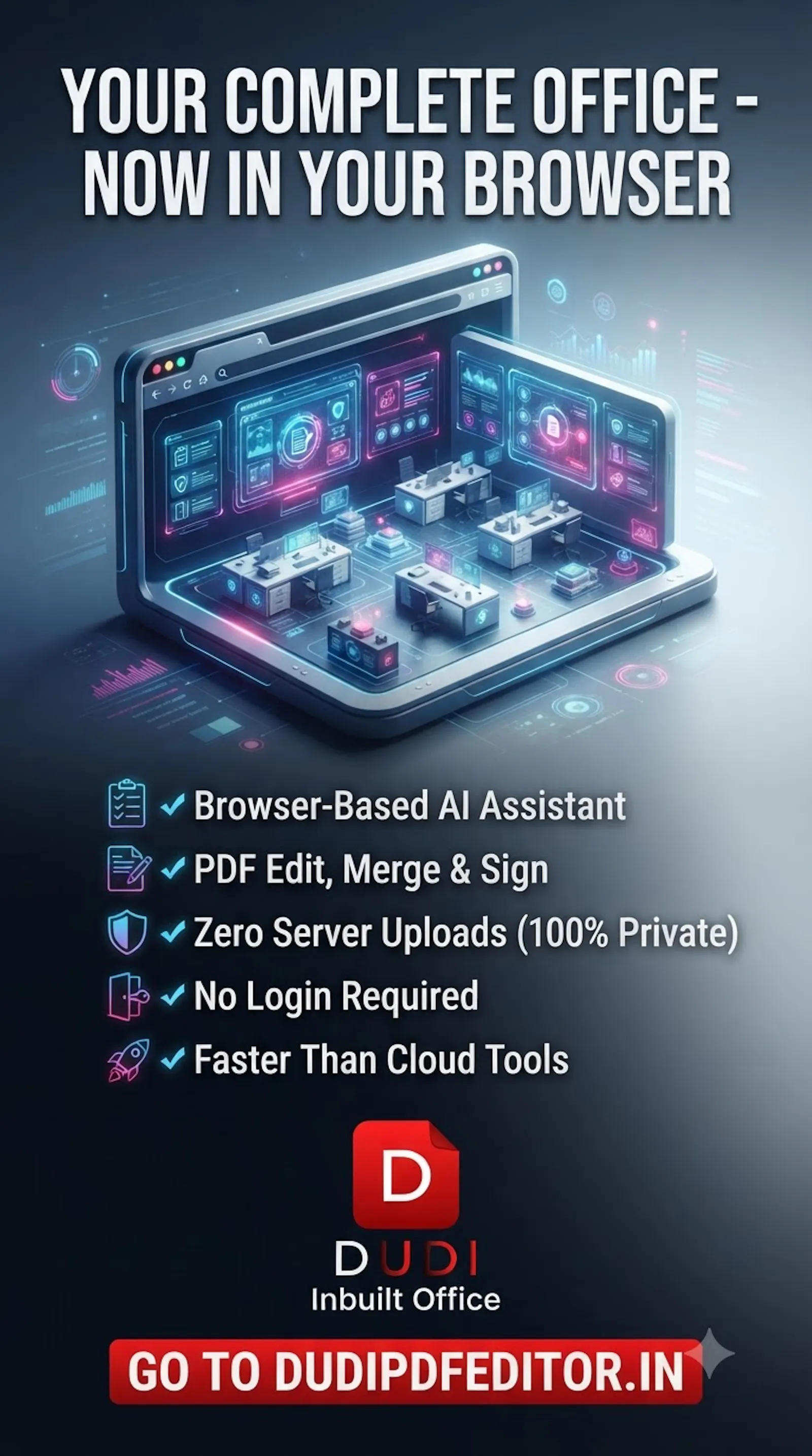 Dudi PDF Editor — Online free PDF editor screenshot 2