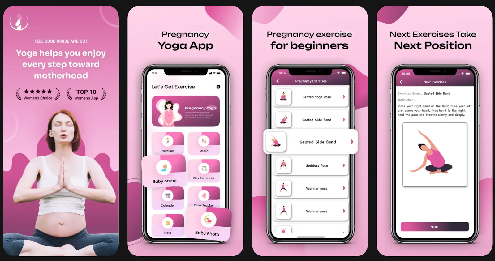 Pregnancy Yoga App screenshot 1