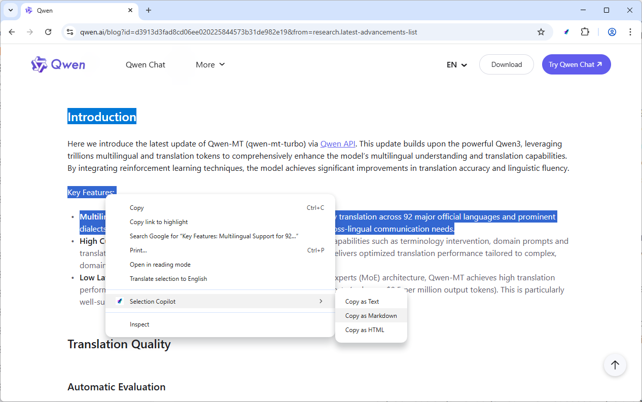 Selection Copilot - Screenshot 4 showing product features and functionality