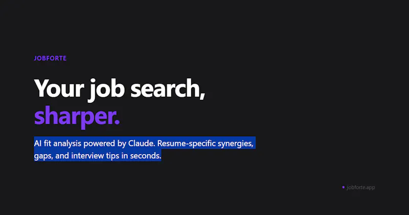 AI resume fit + tracking, free to start screenshot 1