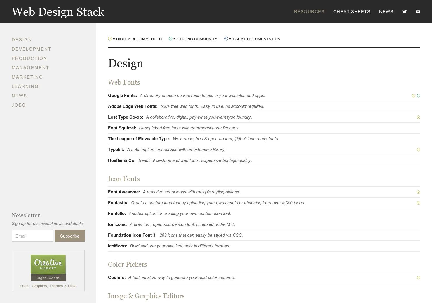 Web Design Stack