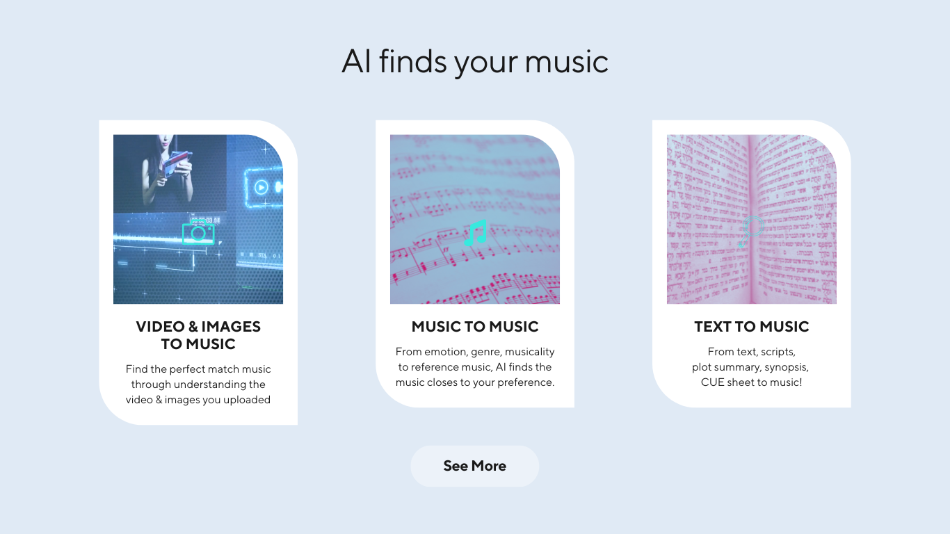 동조 - 비디오, 사진, 게임, 음악, 텍스트에서 음악 검색 AI 엔진 미디어 2