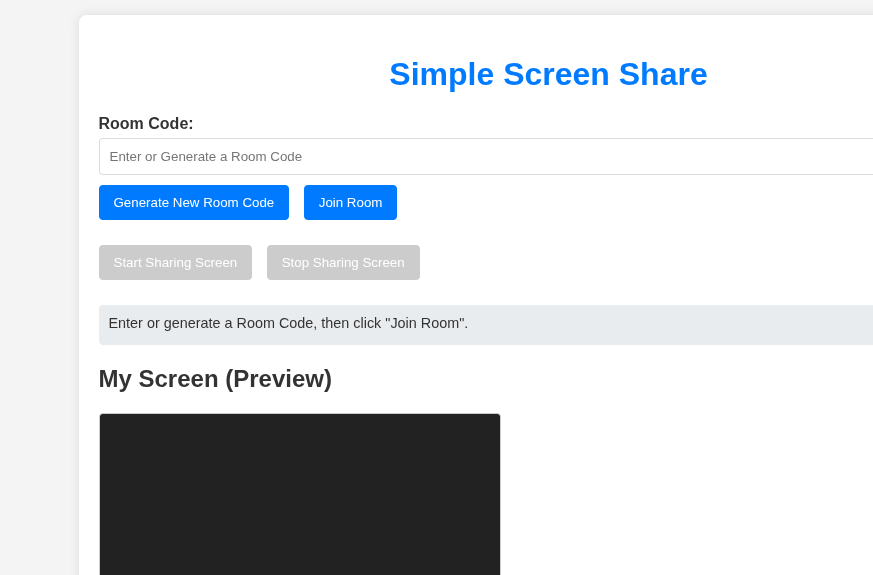 Mídia 1 de SimpleScreenshare - Compartilhamento de tela super fácil