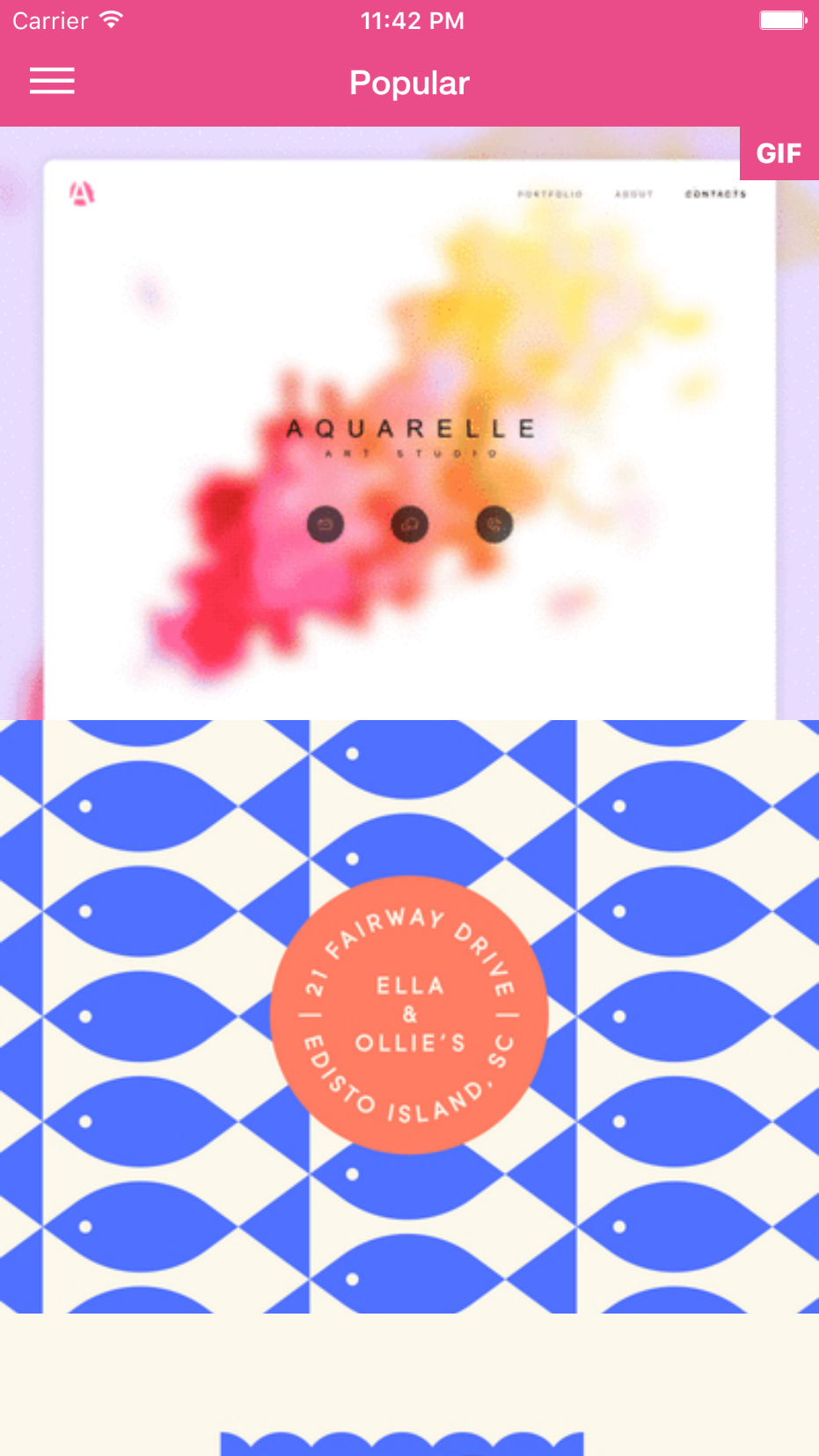 Zribbble - Yet another Dribbble client for iOS gallery image