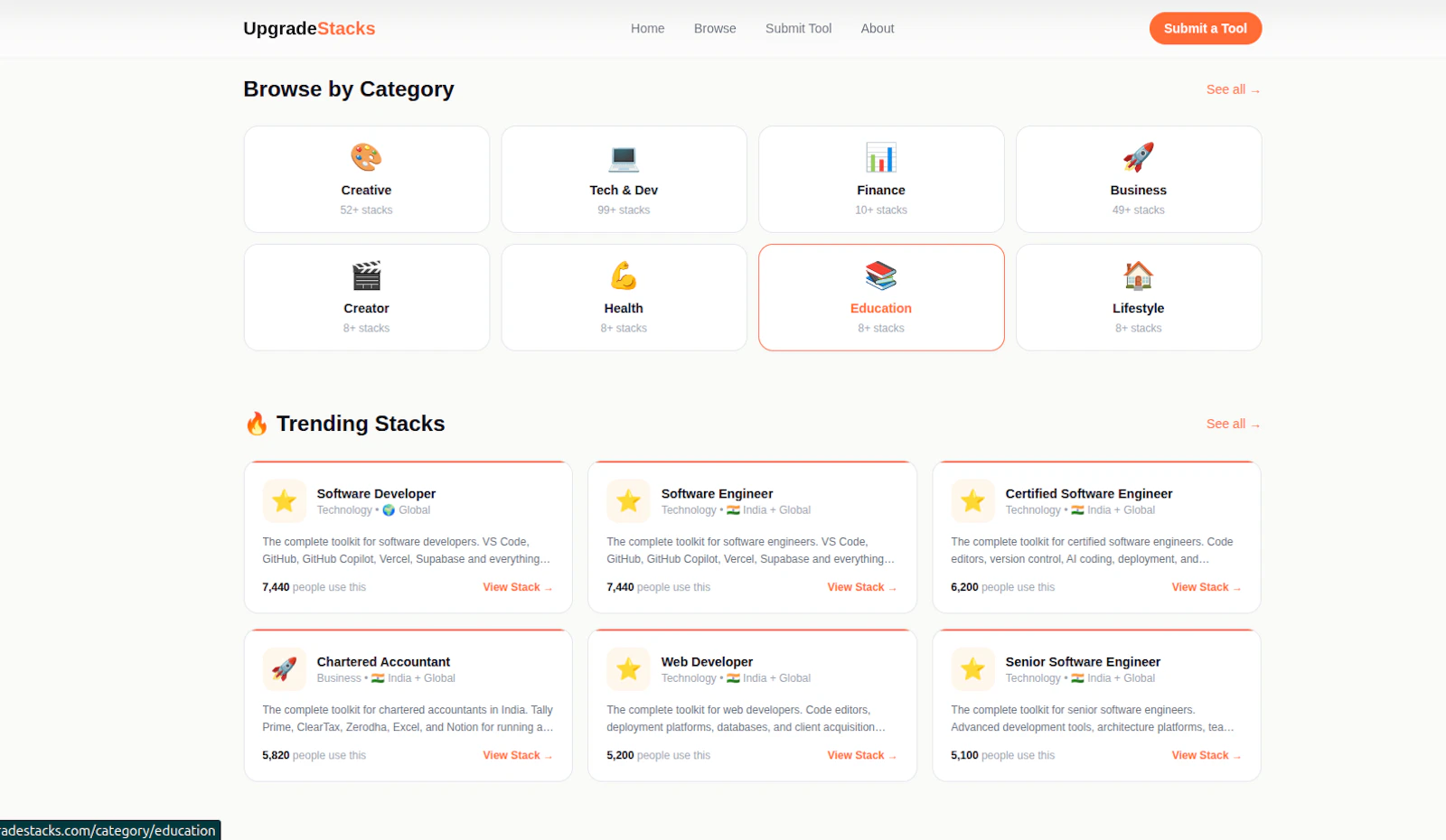 UpgradeStacks screenshot 1