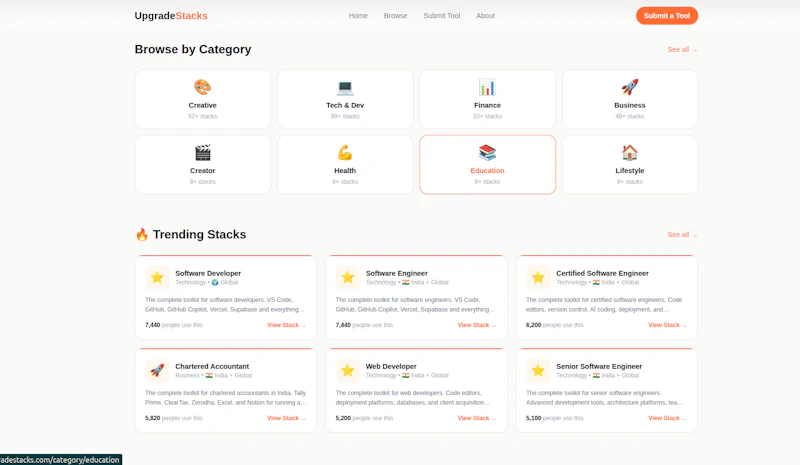 UpgradeStacks screenshot 1