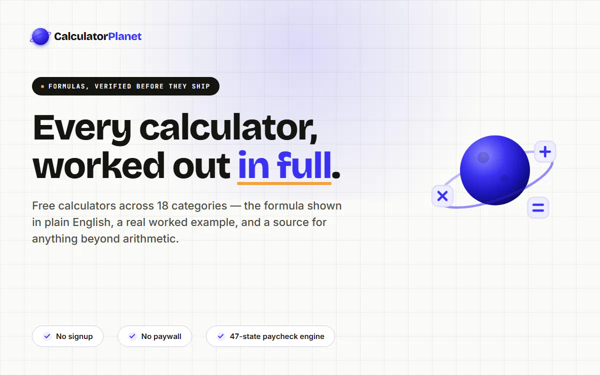 CalculatorPlanet gallery image