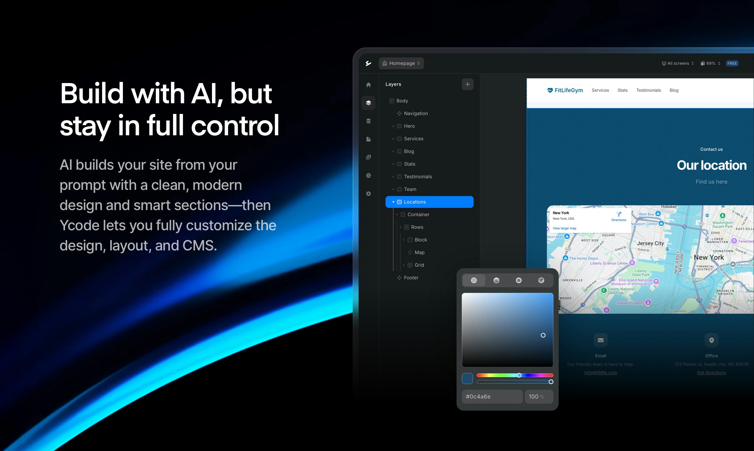 Ycode AI media 2