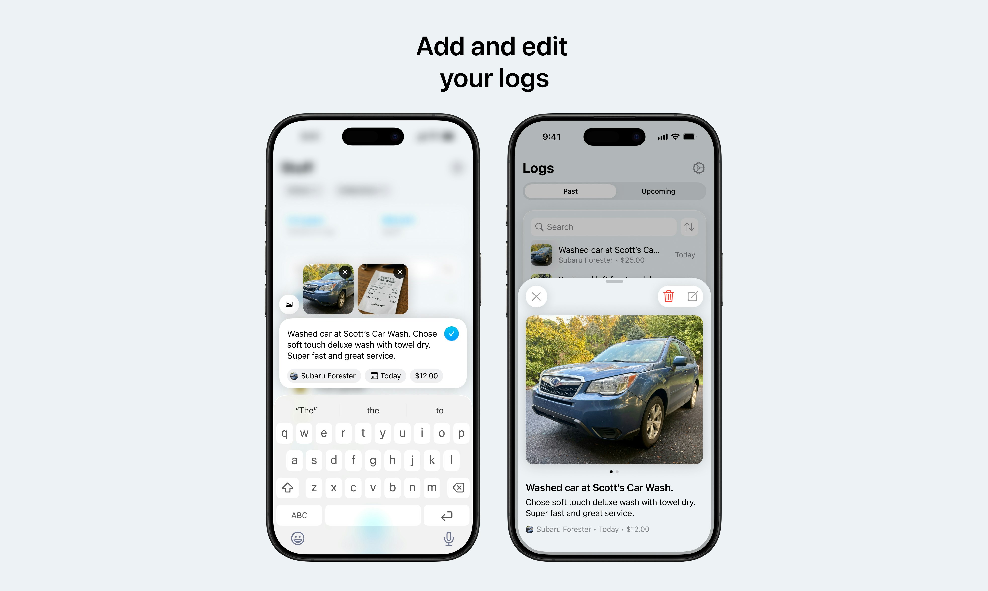 Média Application iOS Stublog - Suivre, organiser et rappeler les détails de vos affaires 3