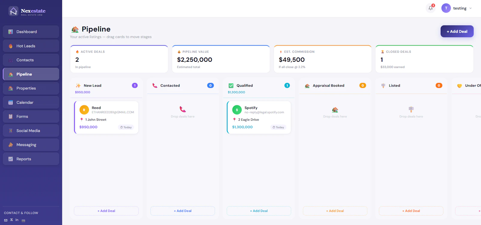 Nexestate screenshot 2