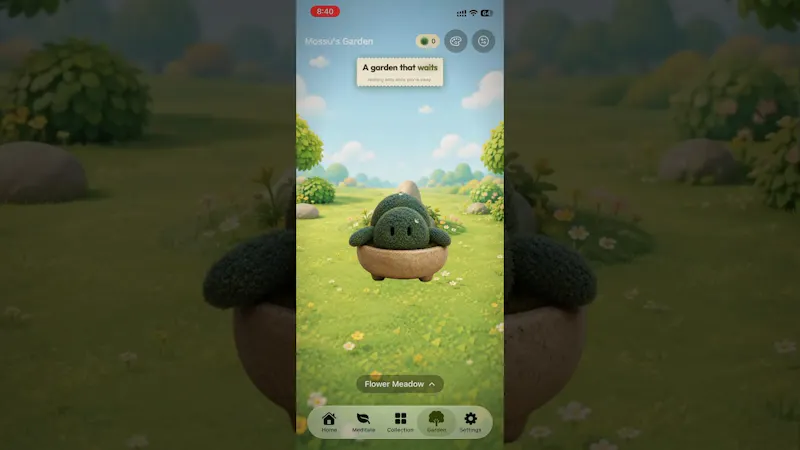 Mossu: Meditation Timer & Grow screenshot 1 (video preview)
