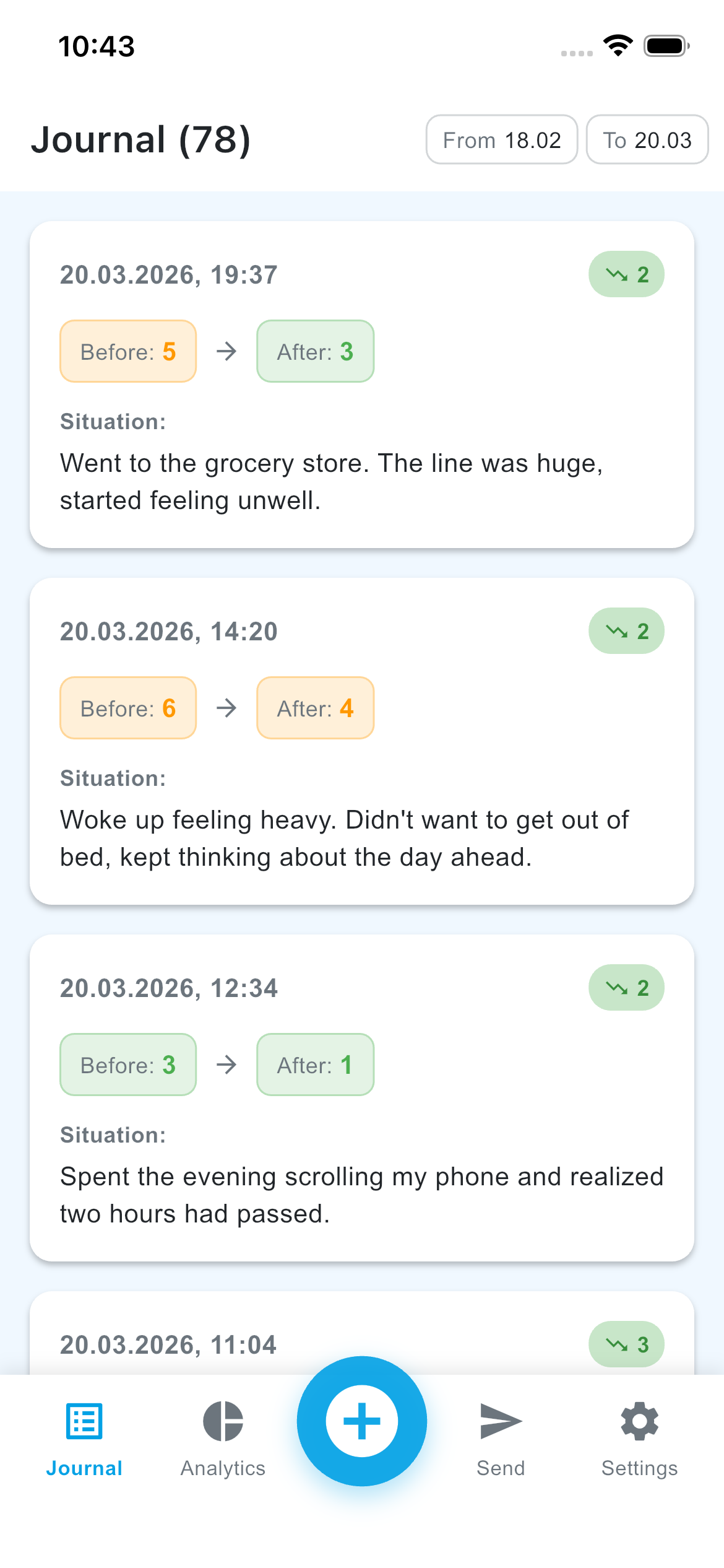 Voice CBT diary with offline AI gallery image