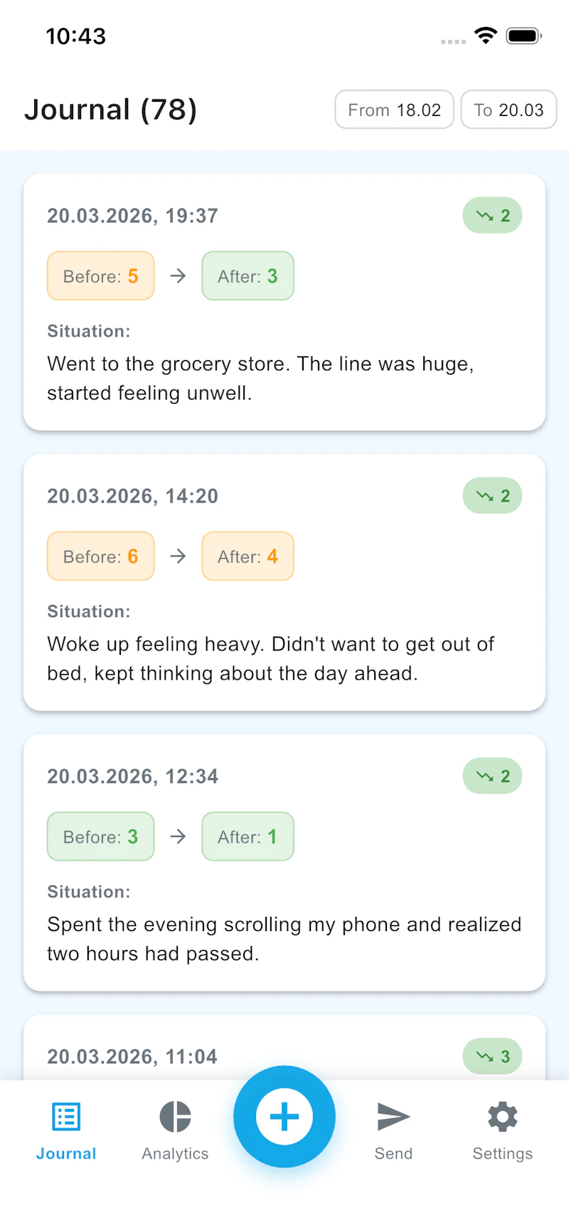 Voice CBT diary with offline AI screenshot 4