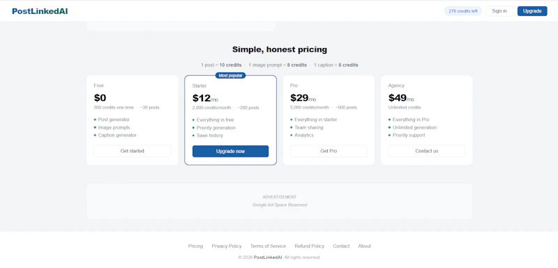 PostLinkedAI screenshot 9