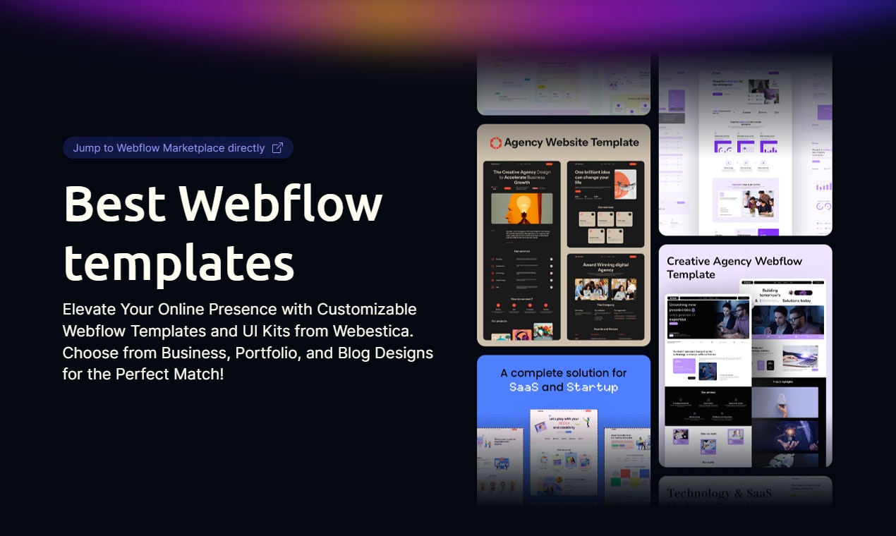 startuptile Webestica Webflow Templates-Unleashing Webflow magic in every design